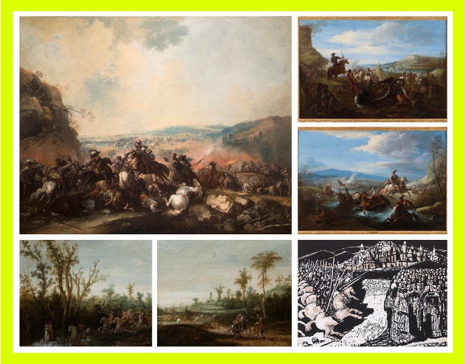 Un viaggio tra le opere di Flashback che rappresentano la guerra, i combattimenti a cavallo, i campi di battaglia.
