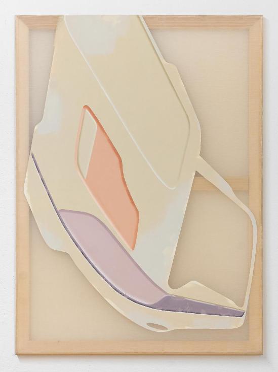 Milan Vagač, Gizmo_270123, 2023, Acrilico su tela trasparente, 110 x 80 cm.